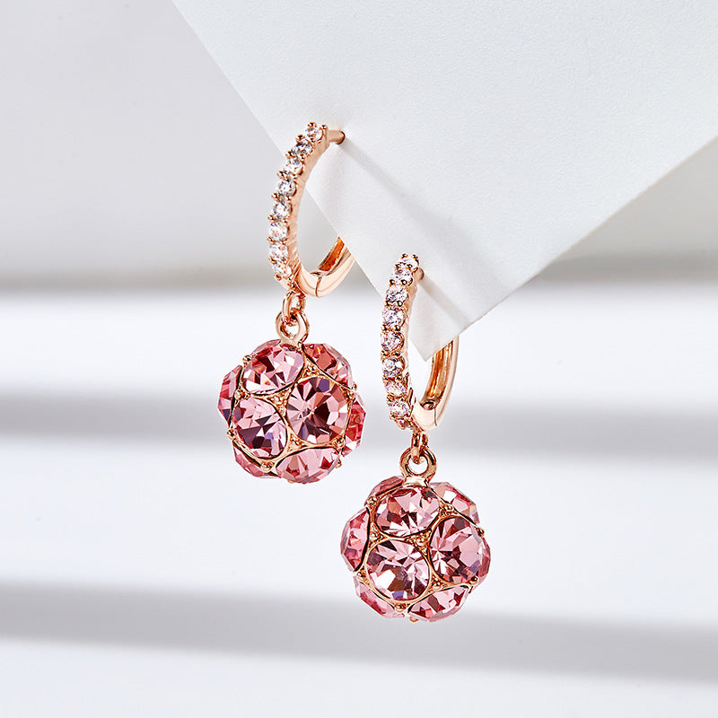 复古巴洛克合成水晶耳环